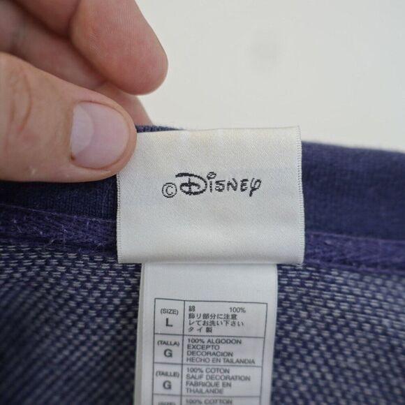 Walt Disney World Knit Blue‎ Polo Shirt Large Mickey Mouse Icon - Picture 10 of 11